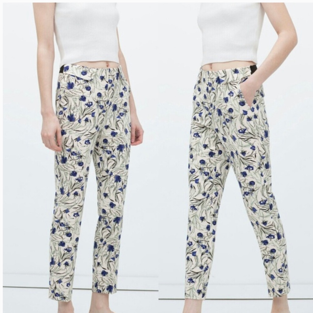 Zara | Floral Printed Trousers
